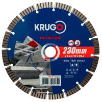 Диск алм KRUGO MASTER Турбо 230*25.4мм сегмент Арт. 81072300270