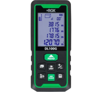 Дальномер лазерный RGK DL100G 100м точн 2мм +угломер Арт. 778190