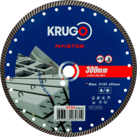 Диск алм KRUGO MASTER Турбо 300*25.4мм по ж/бетону Арт. 81063000262