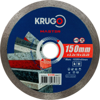 Диск алм KRUGO MASTER 150*22.2мм ультратонкий сплошной Арт. 81081500277