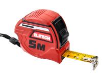 Рулетка 5м*19мм магнитный зацеп, автостоп ELITECH Арт. 310301