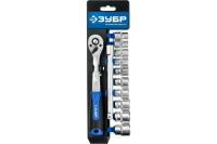 Набор головок с трещеткой 6 гран. 3/8" 12 предм. 10-19мм ЗУБР ТС-12 Арт. 27646-H12_z01