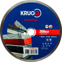 Диск алм KRUGO MASTER 300*25.4мм ультратонкий сплошной Арт. 81083000282