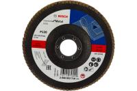 Круг лепестковый BOSCH 125мм K120 Standard for Metal прям Арт. 2608603719