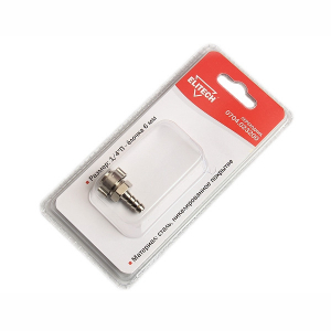 Переходник,1/4"П-елочка6мм+кольцо6х11мм,блистер ELITECH Арт. 0704.023200