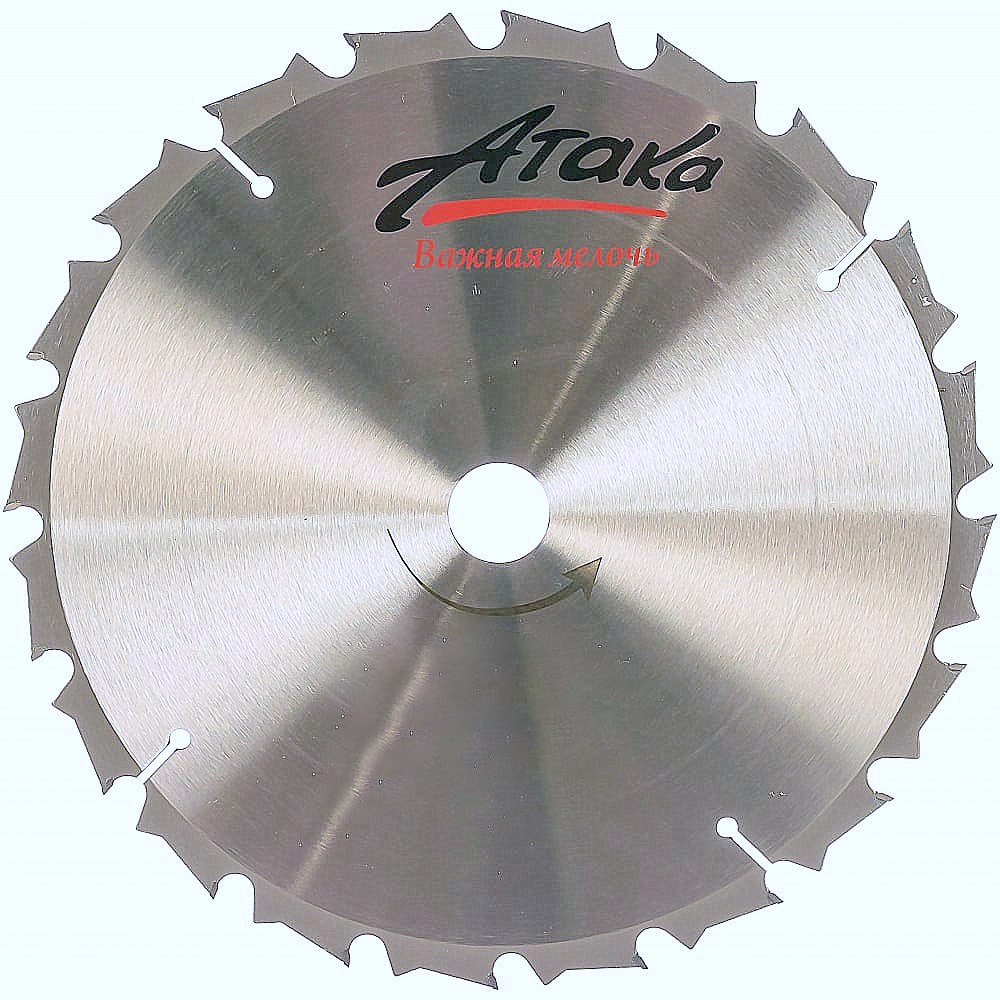 Пильный дикс по газобетону и строительному дереву Атака 230*16T*30 быстрый профи