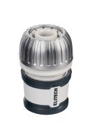 Соединитель 3/4" для шланга металлический с аквастопом ELITECH Garden HF 012MWS Арт. HF 012MWS