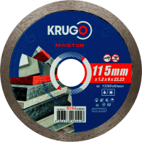 Диск алм KRUGO MASTER 115*22.2мм ультратонкий сплошной Арт. 81041150242