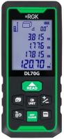 Дальномер лазерный RGK DL70G 70м точн 2мм +угломер Арт. 778183