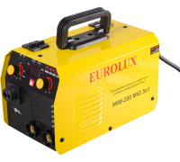 Полуавтомат Eurolux IWM-200 MIG 20-200А 4.8кВт 0.8-1.0мм 270В Арт. 65/180