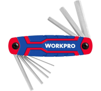 Набор ключей шестигр. 8шт. складной метрический WORKPRO Арт. WP222019