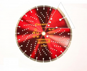 Диск алм CHAMPION 350*25.4*3.5мм бетон PRO турбо сегм. сух. Б Чуг. Кир. Мет. Арт. C1602
