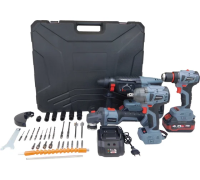 Набор акк инстр. PROFIPOWER УШМ E0080, гайк. E0081, перф. T0058 и шуруп. T0056 4.0Ач Li-ion 2акк Арт. E0093