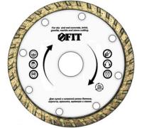 Диск алм FIT 180*22.2мм турбо сплош. сух.мокр. Б Кир. Г М Кам. Арт. 37475