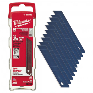 Лезвия 18мм сменные сегментированные 10шт Milwaukee Арт. 48229118