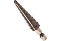 Сверло ступенчатое Р6М5 по металлу 4-12мм 9 ступеней ЗУБР Арт. 29670-4-12-9_z01