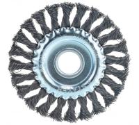 Щетка дисковая для УШМ витая 125мм, 22,2мм STAYER Арт. 35120-125