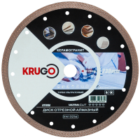 Диск алмазный KRUGO 230*22.23*1.8мм Турбо ТF ультратонкий по керамике Арт. RTF09A