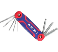 Набор ключей шестигр. 8шт. складной с шаром метрический WORKPRO Арт. WP222020