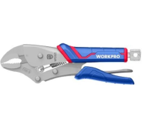 Клещи зажимные 130мм WORKPRO CR-V с изогнутыми губками Арт. WP231072