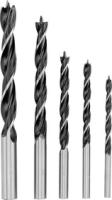 Набор сверл по дереву, 4-5-6-8-10 мм, 5 шт, цилиндрический хвостовик Sparta Арт. 702105