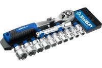 Набор головок с трещеткой 6 гран. 1/2" 12 предм. 10-24мм ЗУБР ТБ-12 Арт. 27647-H12_z01