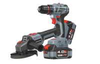 Набор акк инстр. PROFIPOWER УШМ E0080 и дрель-шуруповерт T0056 18В*4.0Ач Li-ion 2акк З/У Арт. E0220