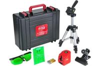 Нивелир лазерный Elitech ЛН 3К ЗЕЛ Промо (Е0306.015.00) 15м, 0,3мм/м, 2 зеленых луча, 1/4", кейс Арт. ЛН 3К ЗЕЛ Промо (Е0306.01