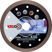 Диск алмазный KRUGO 150*22.23*1.4мм Турбо ТF ультратонкий по керамике Арт. RTF06A