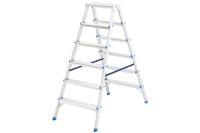 Стремянка 2-сторонняя СИБРТЕХ  алюминиевая 6-х ступ Арт. 97926