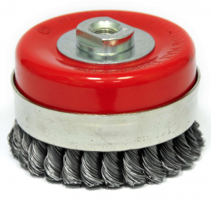 Щетка коническая для УШМ витая 100мм, М14 ELITECH усиленная Арт. 1820.075500