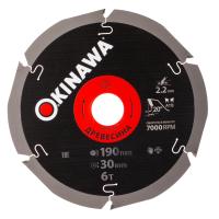 Диск пильный 190*30*6Т Okinawa по дереву Арт. 190-6-30