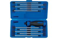 KING TONY Набор отвертка со сменными вставками (битами), 11 предметов