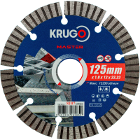 Диск алм KRUGO MASTER Турбо 125*22.2мм сегмент Арт. 81071250266