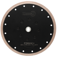 Диск алмазный KRUGO 230*М14*2.8мм (фланец) турбо по граниту Арт. RTB09AM14