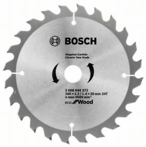 Диск пильный 160х20/16х24T ECO WO BOSCH Арт. 2608644373