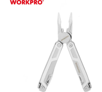 Мультитул-пассатижи 15в1 112мм нержавеющая сталь WORKPRO Арт. WP382002