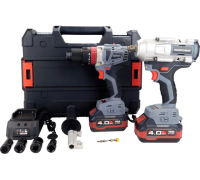 Набор акк инстр. PROFIPOWER Гайковерт E0186 и дрель E0087 18В*4.0Ач Li-ion 2акк З/У Арт. E0221