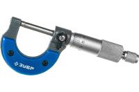 Микрометр ЗУБР гладкий механический, МК 25, диапазон 0-25мм, шаг измерения 0,01мм Арт. 34480-25_z02
