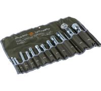 Набор ключей трубчатых 12шт 6-32мм вороток 100/150мм тетрон сумка Дело Техники