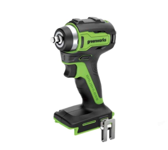 Гайковерт акк. уд. GREENWORKS G24IW200 24V Li-Ion 3/8" М14 200Нм бесщет. дв. без акк и ЗУ Арт. 3803607