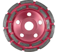 Чашка алмазная КУРС 125х22.2мм 2 ряда сегментов Арт. 39515