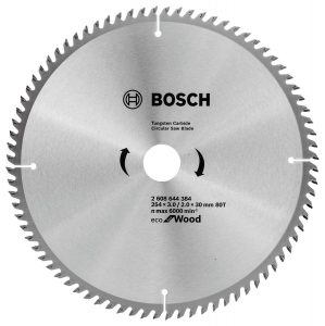 Диск пильный 254х30х80T ECO WO BOSCH
