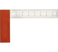 Угольник с дер. ручкой 200мм WORKPRO Арт. WP264004