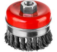 Щетка чашечная усиленная для УШМ витая 80мм, М14 MIRAX Арт. 35144-080