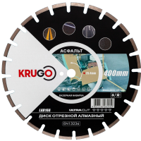 Диск алмазный KRUGO 400*25.4*3.6мм сегментый для асфальта Арт. LAB16A