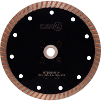 Диск алмазный KRUGO 150*М14*1.6мм (фланец) турбо по граниту Арт. RTB06AМ14