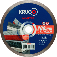 Диск алм KRUGO MASTER 200*22.2мм ультратонкий сплошной Арт. 81082000279
