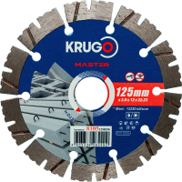Диск алм KRUGO MASTER PRO 125*22.2мм сегмен. по бетону Арт. 81051250250