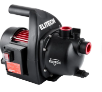 Насос поверхностный Elitech НП 1000П 1000Вт 53л/мин выс. 42м глуб. 8м пласт Арт. НП 1000П